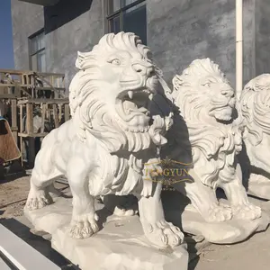 बगीचे सजावटी ग्रेनाइट शेर की मूर्तियों के साथ बगीचे सजावटी ग्रेनाइट शेर मूर्तियां
