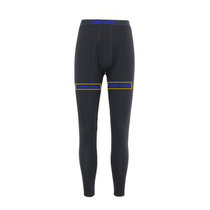High Quality Customized LOGO Merino Wool Thermal Winter Casual <strong>Longjohn</strong> Pant Base Layer for Men Daily Wear - Product Image 1