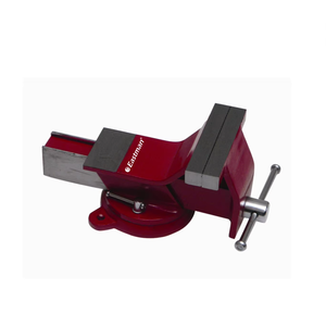 Etau de banc en acier durable avec base pivotante, mâchoires moletées de précision, outil à main, base pivotante avec mâchoires moletées de précision - Product Image 2