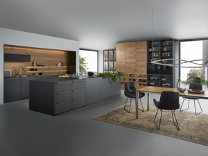 Meubles de cuisine en bois JINGSHUN, ensembles complets, buffet moderne, îlot de cuisine, garde-manger, armoire de rangement, meubles sur mesure, maison, villa - Product Image 2