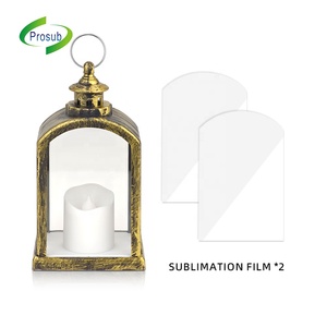 Prosub personalizado espacios en blanco linterna de Navidad colgante Led jardín decorativo tormenta luz sublimación linternas - Product Image 2