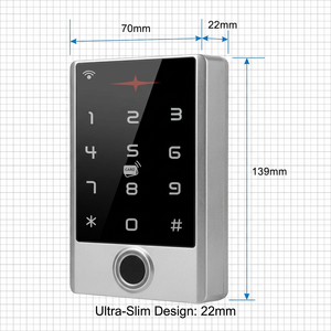 Sistema de Control de <span class=keywords><strong>Acceso</strong></span> Impermeable IP68, Control por Aplicación WiFi Tuya, Lector Biométrico de Huellas Dactilares y Tarjetas RFID, Abrepuertas <span class=keywords><strong>para</strong></span> Uso en Exteriores - Product Image 4