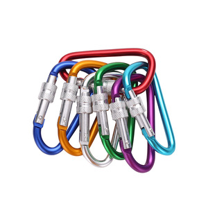 Mousqueton en aluminium de type D JH-DSK-05, 4-8 mm, pour escalade en plein air, crochet pour sac à dos, boucle métallique pour bouteille d'eau, taille personnalisable - Product Image 2