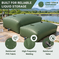 Réservoir d'eau gonflable pliable Litong pour l'irrigation agricole, 15000L, en PVC