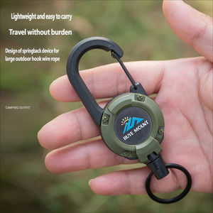 Porte-clés rétractable multifonctionnel avec mousqueton personnalisé pour les sports de plein air, le camping, la randonnée, la pêche et l'escalade - Product Image 4