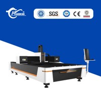 Découpeuse laser à fibre de haute précision pour tôle de laiton et de titane avec table d'échange 1000W