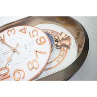 Balançoire Décoration pendule Horloge Murale mouvement Décoration De Luxe Mode Moderne 3D Numérique Silencieux Salon Horloge Table