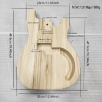 Corps de basse électrique PB en bois de sycomore brut, non fini, pour modification DIY et peinture, modèle de guitare basse électrique