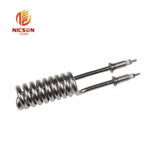 Spiral Coil Stainless Immersion Water Tubular Heater Element For Distilled Mechanical