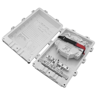 Boîtier de distribution optique à 48 cœurs IP65 étanche en PC+ABS pour réseaux FTTx, installation murale ou sur poteau