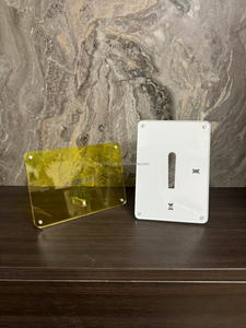 Marco de fotos de vidrio acrílico de doble cara de oro rosa para exhibición de hogar y Hotel abrazadera de imagen elegante para decoración de interiores - Product Image 2