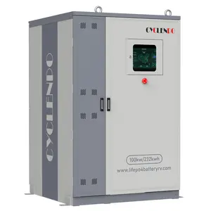 Cyclenpo 100KW 232KWH ระบบไฟฉุกเฉินสําหรับอุตสาหกรรมและเชิงพาณิชย์ที่เก็บพลังงานกลางแจ้ง