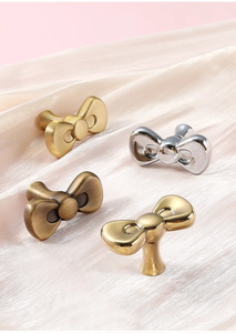 Hot Bán Ban Đầu Bow Nấm Gấu Hình Trái Tim Rắn Brass Tủ Xử Lý Ngăn Kéo Tay Cầm Cho Trẻ Em Đồ Nội Thất - Product Image 5