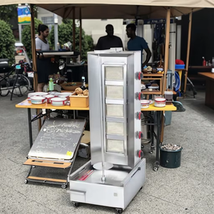 <span class=keywords><strong>Machine</strong></span> à kebab/döner/shawarma à gaz moderne de haute qualité à 5 brûleurs, en acier inoxydable durable, alimentation électrique, vente chaude - Product Image 4