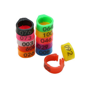 100 Stuks 8 Mm Binnendiameter 5Mm H Plastic Duif Voetring Pluimvee Poot Banden Vogel Voet Ring Genummerd (001-100) - Product Image 3