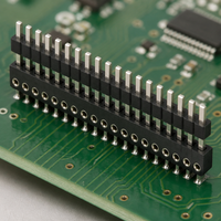 Connecteur adaptateur femelle en laiton de 2,54 mm pour carte PCB à carte avec courant nominal de 3,0 A