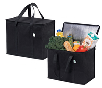 Sac isotherme réutilisable en PP non-tissé imprimé de logo personnalisé livraison de vin de déjeuner portable écologique pour les pique-niques en plein air