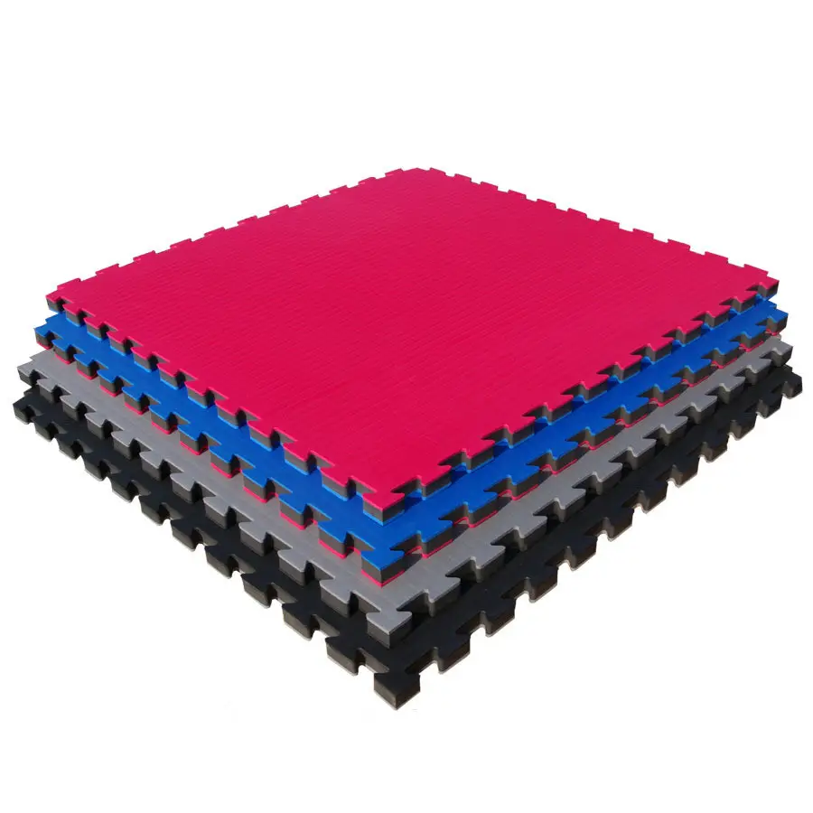 Толстый Противоскользящий напольный коврик для тхэквондо 1x1 м, толстый напольный коврик-пазл, резиновые напольные коврики для тренажерного зала
