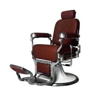 Sillas de Barbería <span class=keywords><strong>Retro</strong></span> con Base Estable, Sillas de Estilista Profesionales para Salón, Sillas de Barbería Antiguas - Product Image 3