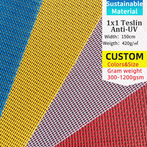 Starunk textilens <span class=keywords><strong>PVC</strong></span> lưới vải cho hồ bơi bóng râm Net gia cố polyester tráng <span class=keywords><strong>PVC</strong></span> lưới vải - Product Image 2