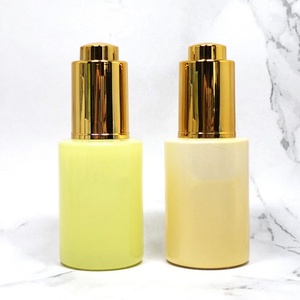 Luxury Custom Cosmetic Essential Oil Packaging 1 oz 2 oz Flat Shoulder Matte Glass Serum <b>Bottle</b> Frosted 20 ml with Pump - Product Image 5