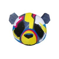 Colorful Panda Mascot Costume with Good Vision