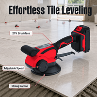 Vibrateur de carrelage sans fil 21V sans balais, machine de nivellement à vitesse de vibration réglable, machine à poser les carreaux avec ventouse