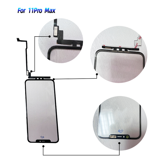 Wholesale Touch Screen Digitizer Glass Lens With OCA  Panel Repair Parts for iphone X XS XR XSMAX 11 11Pro 12 13