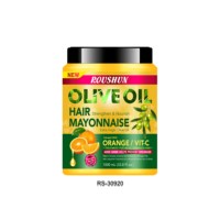 ROUSHUN Krim Rambut Pelembap Jeruk Vitamin C Menutrisi Anti Kusut Penentu Keriting Daya Tahan Kuat 1000ml Penataan Rambut Salon