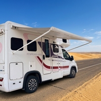Auvent automatique pour camping-car Awnlux W5500, cadre en alliage d'aluminium, pare-soleil, alimentation 12V, auvent cassette pour camping-car