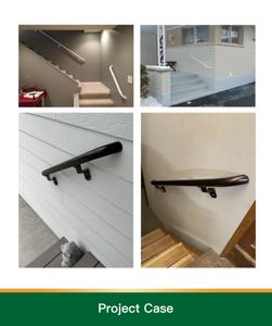 Moderno Popular BH Modular Aluminio ADA Pasamanos Escalera redonda Pasamanos Sistema de barandilla de aluminio Balaustradas y pasamanos - Product Image 6