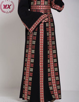 Nouvelle Version 2023 Robe Musulmane Jeseena Élégante Brodée Style Palestinien Moderne Longue Jupe Musulmane Baju Kurung