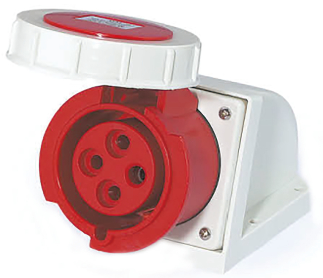 AJCEE Waterproof Industrial Ip67 4pin 3p+n 16a 380v 3H Power Wall Sockets Type with CE