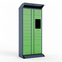Casier à colis intelligent communautaire Armoire de livraison libre-service sans contact Système de gestion en réseau Accès par code QR assemblé