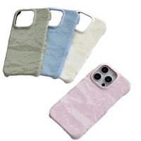 Coque de téléphone en velours de soie à motif marbré effet peau pour iPhone 16 Plus 17 Air 15 Pro Max, sans bordure, avec dissipation thermique