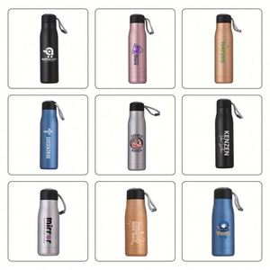 กระติกน้ำสุญญากาศแบบขายส่ง สกรีนโลโก้ได้ ผลิตจากสแตนเลส 304 สำหรับกิจกรรมกลางแจ้ง เก็บความร้อนและความเย็น ขวดน้ำสำหรับปั่นจักรยานและวิ่ง - Product Image 3