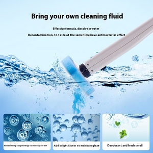 Kit de nettoyage de salle de bain : <span class=keywords><strong>Brosse</strong></span> WC jetable, <span class=keywords><strong>Brosse</strong></span> de nettoyage, Éponge de nettoyage, <span class=keywords><strong>Brosse</strong></span> WC en plastique pour interstices, Nettoyage sans angle mort - Product Image 4