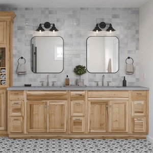 Hiện Đại Sang Trọng Gỗ Sồi Ẩn Tủ Bếp Thân Thiện Với Môi Cơ Sở Bồn Rửa Với Vòi Nước Bản Lề Ngăn Kéo Giỏ Phụ Kiện - Product Image 4