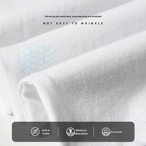 Polo d'uniforme scolaire pour enfants en pur coton, détection par aiguille, unisexe, pour garçons et filles de l'école primaire, échantillon en stock - Product Image 4