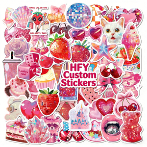 สติกเกอร์กันน้ำลายกราฟฟิตีมินิมอลน่ารักลายการ์ตูนตกแต่งโทรศัพท์ หมวกกันน็อค <span class=keywords><strong>iPad</strong></span> สมุดบันทึก - Product Image 4