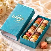 Boîte cadeau personnalisée pour chocolats, type tiroir, 6, 12 ou 24 compartiments, emballage alimentaire, pâtisserie, bonbons, écologique, imprimée, avec tiroir coulissant pour truffes