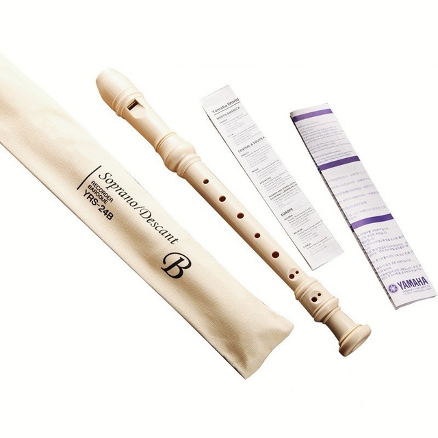 Good Quality Plastic Soprano Recorder Flute 32.5x3.2CM with Packaging for Professional Performance