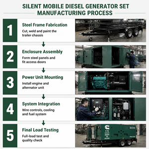 เครื่องกำเนิดไฟฟ้าดีเซลแบบเงียบ Cummins Yuchai Weichai MTU Power 100kw 200kw 300kw 400kw 500kva ระบายความร้อนด้วยน้ำ - Product Image 3