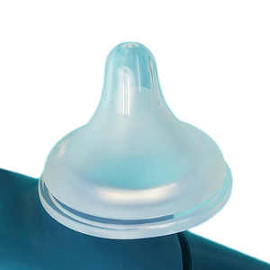 Sucette anti-<span class=keywords><strong>colique</strong></span> et anti-étouffement, tétine en silicone de qualité alimentaire de 5.0cm à large bouche pour bébé, alimentation sûre sans BPA - Product Image 4
