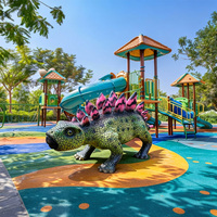 Realistischer Künstlicher Animatronischer Dinosaurier für Innenräume Ferngesteuerter Gehender Springender Roboter-Ankylosaurus Hund Haustier Anpassbare Größe