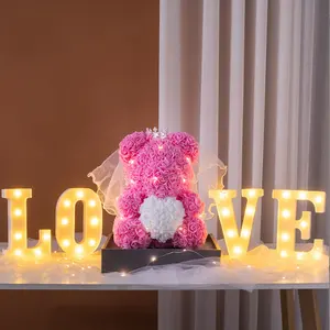 Özel el yapımı ayı gül güzel oyuncak ayı dekorasyon çiçek gül ayı sevgililer hediye için