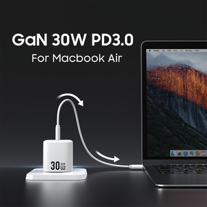 <span class=keywords><strong>Chargeur</strong></span> super rapide 30W USB C Gan, adaptateur portable pour iPhone <span class=keywords><strong>Samsung</strong></span>, <span class=keywords><strong>chargeur</strong></span> mural PD, <span class=keywords><strong>chargeur</strong></span> Gan PPS - Product Image 3