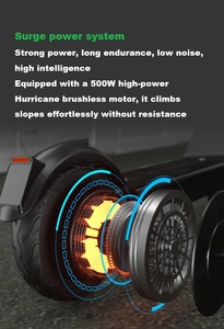 Bicicleta Eléctrica Profesional de Dos Ruedas, Sin Escobillas, Doble Motor de 36V 500W, Alta Potencia, Digital Inteligente, 70km de Autonomía, Suspensión Completa, Impermeable, Unisex - Product Image 2