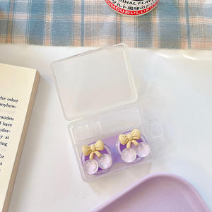 กล่องใส่<span class=keywords><strong>คอนแทคเลนส์</strong></span>แบบพกพาสำหรับผู้หญิงชุดภาชนะพลาสติกแบบใสใสแบบเรียบง่ายสไตล์ใหม่ - Product Image 5