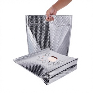 Flat Thermal <b>Insulated</b> Metallic Foil Bubble <b>Box</b> Liner Thermal <b>Insulated</b> Mailer Foam Pouch - Product Image 1